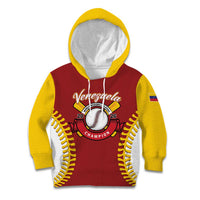 Custom Baseball 2026 Venezuela World Champion Kid Hoodie Chamo Arepa Power