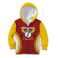 Custom Baseball 2026 Venezuela World Champion Kid Hoodie Chamo Arepa Power