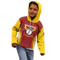 Custom Baseball 2026 Venezuela World Champion Kid Hoodie Chamo Arepa Power