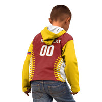 Custom Baseball 2026 Venezuela World Champion Kid Hoodie Chamo Arepa Power
