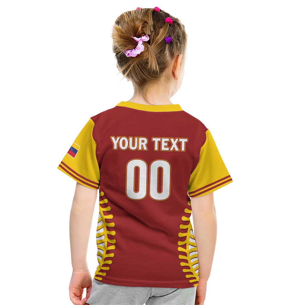 Custom Baseball 2026 Venezuela World Champion Kid T Shirt Chamo Arepa Power