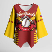 Custom Baseball 2026 Venezuela World Champion Kimono Sleeve Blouse Chamo Arepa Power
