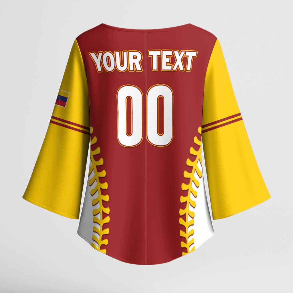 Custom Baseball 2026 Venezuela World Champion Kimono Sleeve Blouse Chamo Arepa Power