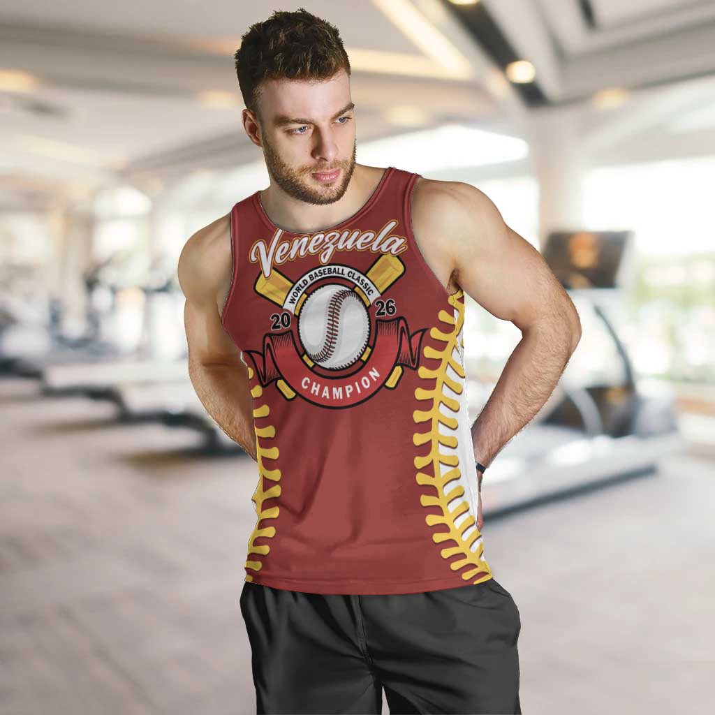 Custom Baseball 2026 Venezuela World Champion Men Tank Top Chamo Arepa Power