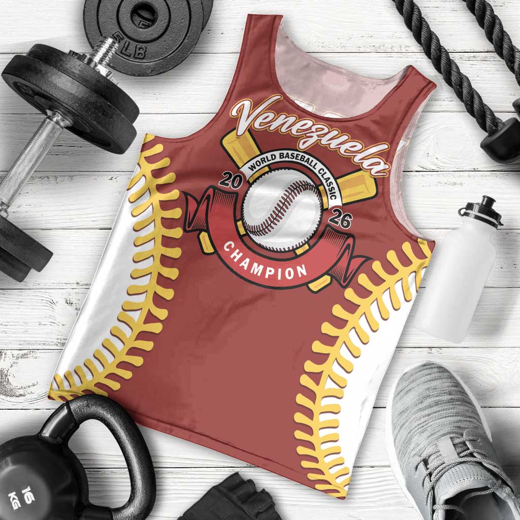 Custom Baseball 2026 Venezuela World Champion Men Tank Top Chamo Arepa Power