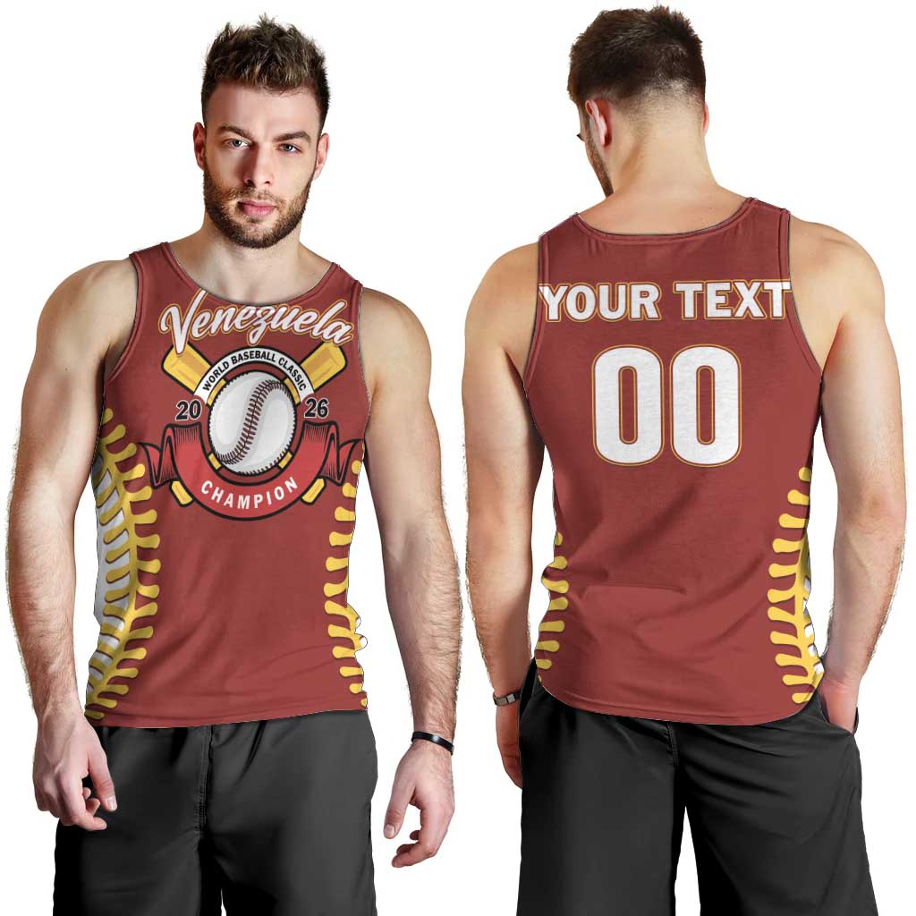 Custom Baseball 2026 Venezuela World Champion Men Tank Top Chamo Arepa Power