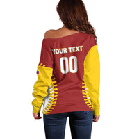 Custom Baseball 2026 Venezuela World Champion Off Shoulder Sweater Chamo Arepa Power