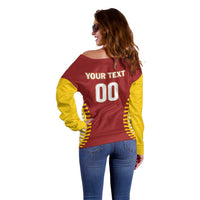 Custom Baseball 2026 Venezuela World Champion Off Shoulder Sweater Chamo Arepa Power
