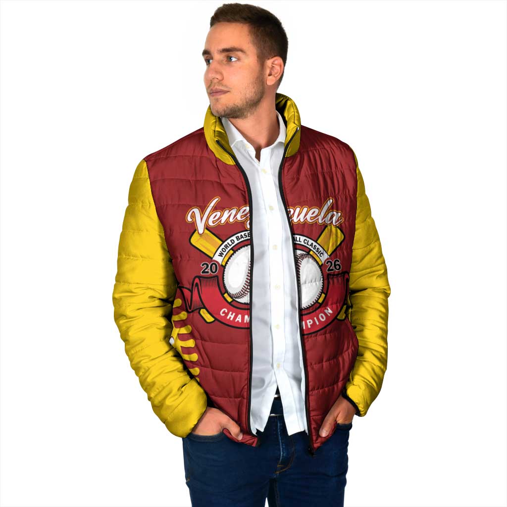 Custom Baseball 2026 Venezuela World Champion Padded Jacket Chamo Arepa Power