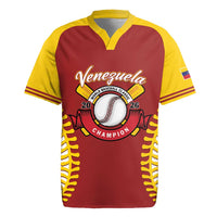 Custom Baseball 2026 Venezuela World Champion Rugby Jersey Chamo Arepa Power