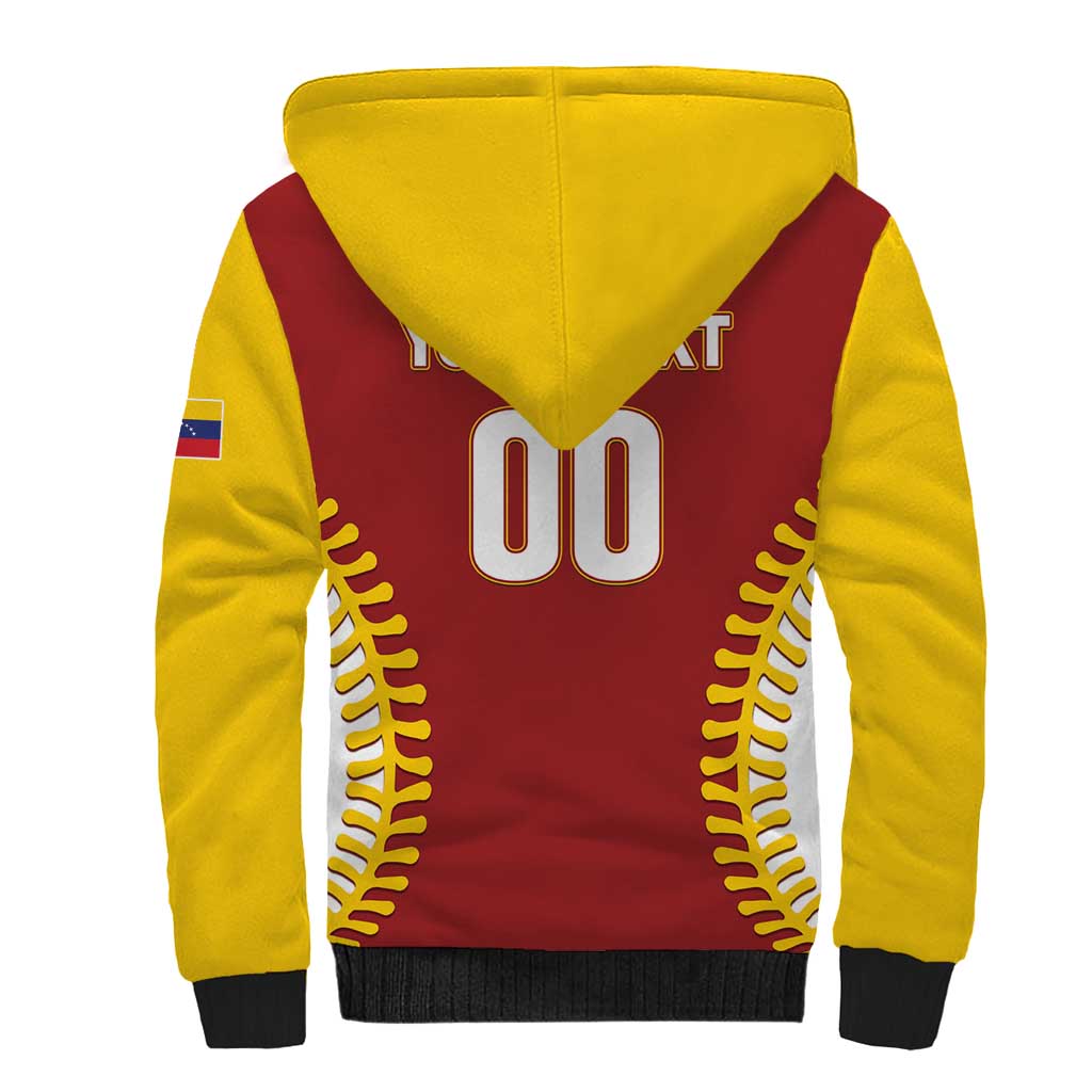 Custom Baseball 2026 Venezuela World Champion Sherpa Hoodie Chamo Arepa Power