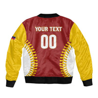 Custom Baseball 2026 Venezuela World Champion Sleeve Zip Bomber Jacket Chamo Arepa Power