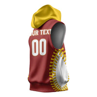 Custom Baseball 2026 Venezuela World Champion Sleeveless Hoodie Chamo Arepa Power
