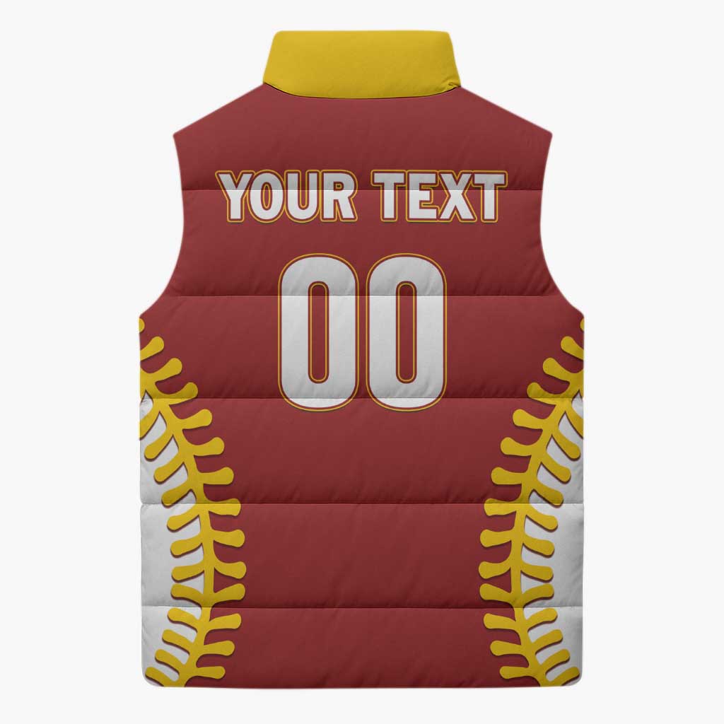 Custom Baseball 2026 Venezuela World Champion Sleeveless Puffer Jacket Chamo Arepa Power