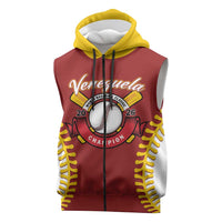 Custom Baseball 2026 Venezuela World Champion Sleeveless Zip Hoodie Chamo Arepa Power