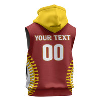 Custom Baseball 2026 Venezuela World Champion Sleeveless Zip Hoodie Chamo Arepa Power