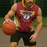 Custom Baseball 2026 Venezuela World Champion Sleeveless Zip Hoodie Chamo Arepa Power