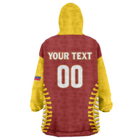Custom Baseball 2026 Venezuela World Champion Wearable Blanket Hoodie Chamo Arepa Power