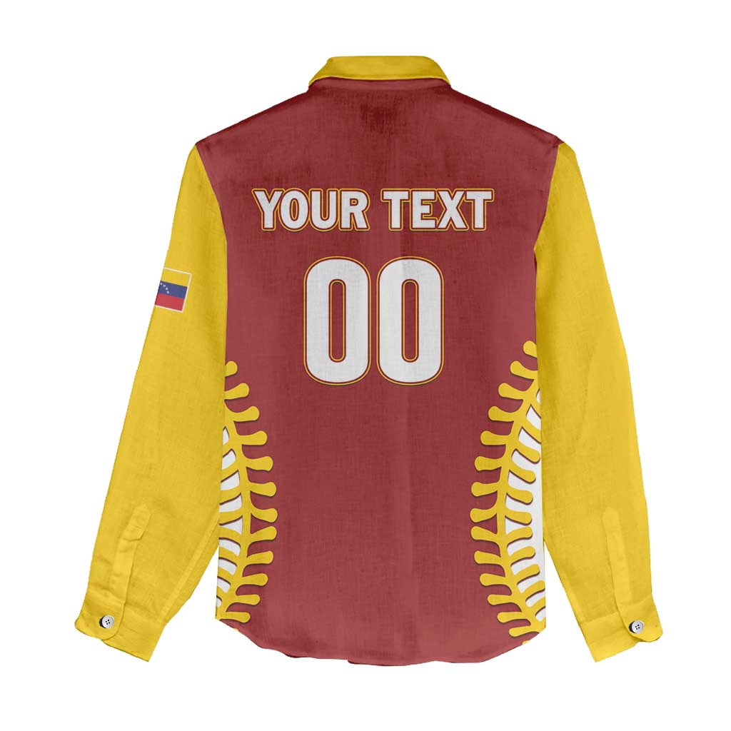 Custom Baseball 2026 Venezuela World Champion Women Casual Shirt Chamo Arepa Power