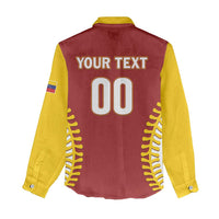 Custom Baseball 2026 Venezuela World Champion Women Casual Shirt Chamo Arepa Power