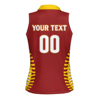 Custom Baseball 2026 Venezuela World Champion Women Sleeveless Polo Shirt Chamo Arepa Power