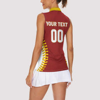 Custom Baseball 2026 Venezuela World Champion Women Sleeveless Polo Shirt Chamo Arepa Power