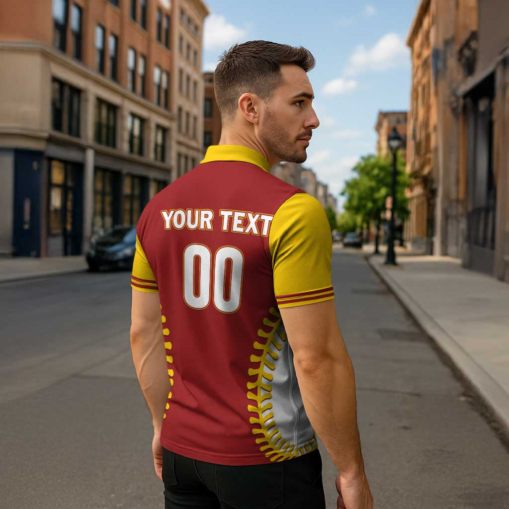 Custom Baseball 2026 Venezuela World Champion Zipper Polo Shirt Chamo Arepa Power