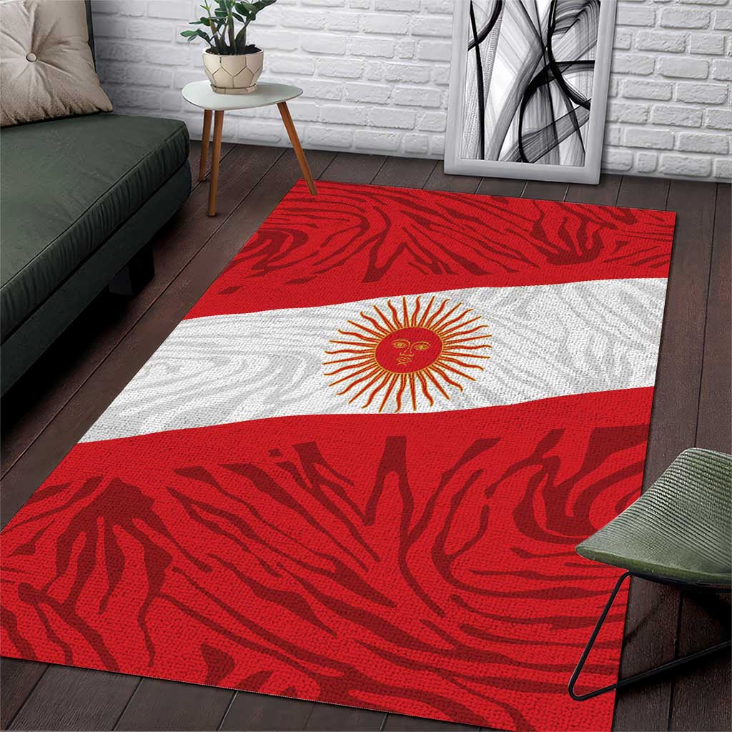 Peru Inti Area Rug 1822 Flag Stylized