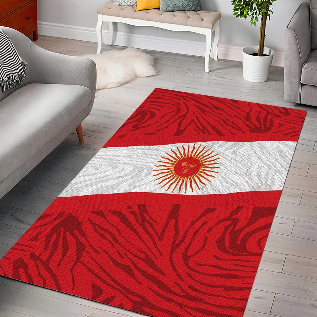Peru Inti Area Rug 1822 Flag Stylized