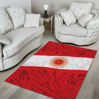 Peru Inti Area Rug 1822 Flag Stylized