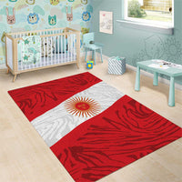 Peru Inti Area Rug 1822 Flag Stylized