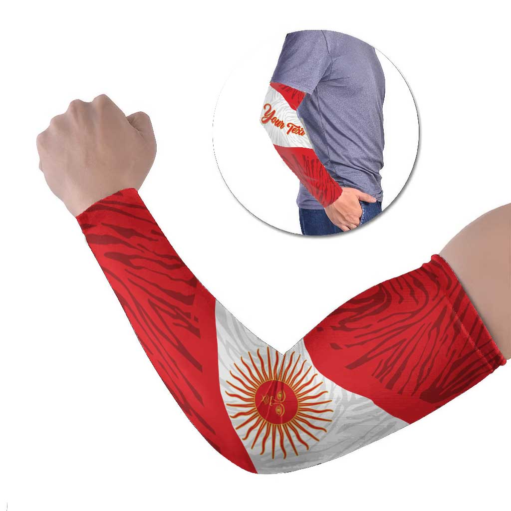Personalized Peru Inti Arm Sleeves 1822 Flag Stylized