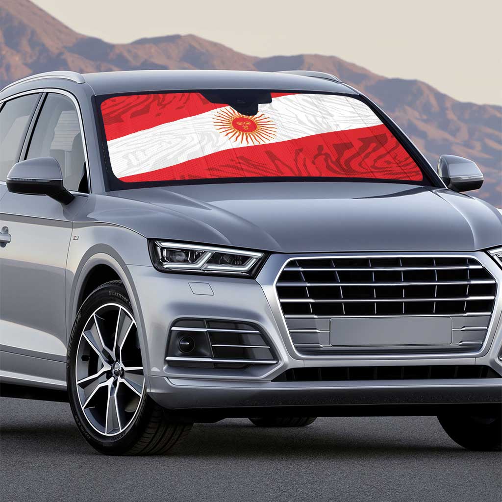 Peru Inti Auto Sun Shade 1822 Flag Stylized