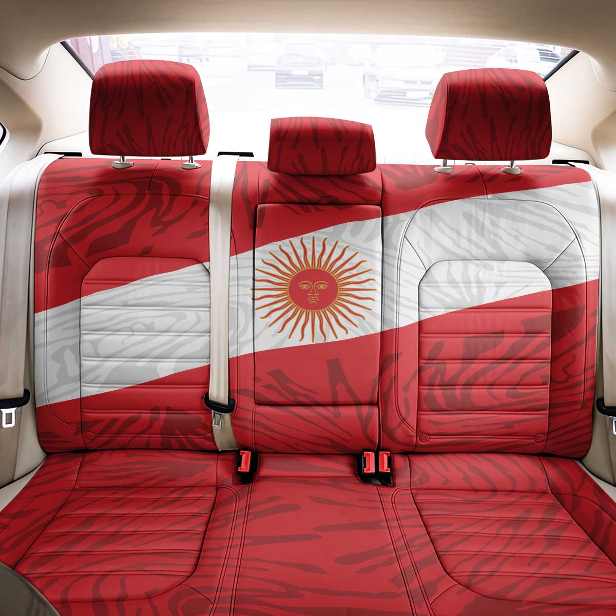 Peru Inti Back Car Seat Cover 1822 Flag Stylized