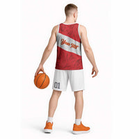 Personalized Peru Inti Basketball Jersey 1822 Flag Stylized