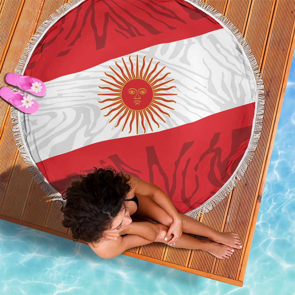 Peru Inti Beach Blanket 1822 Flag Stylized
