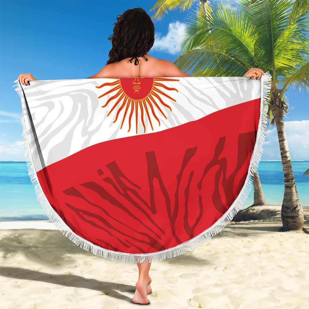Peru Inti Beach Blanket 1822 Flag Stylized
