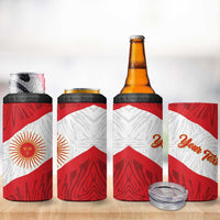 Personalized Peru Inti 4 in 1 Can Cooler Tumbler 1822 Flag Stylized