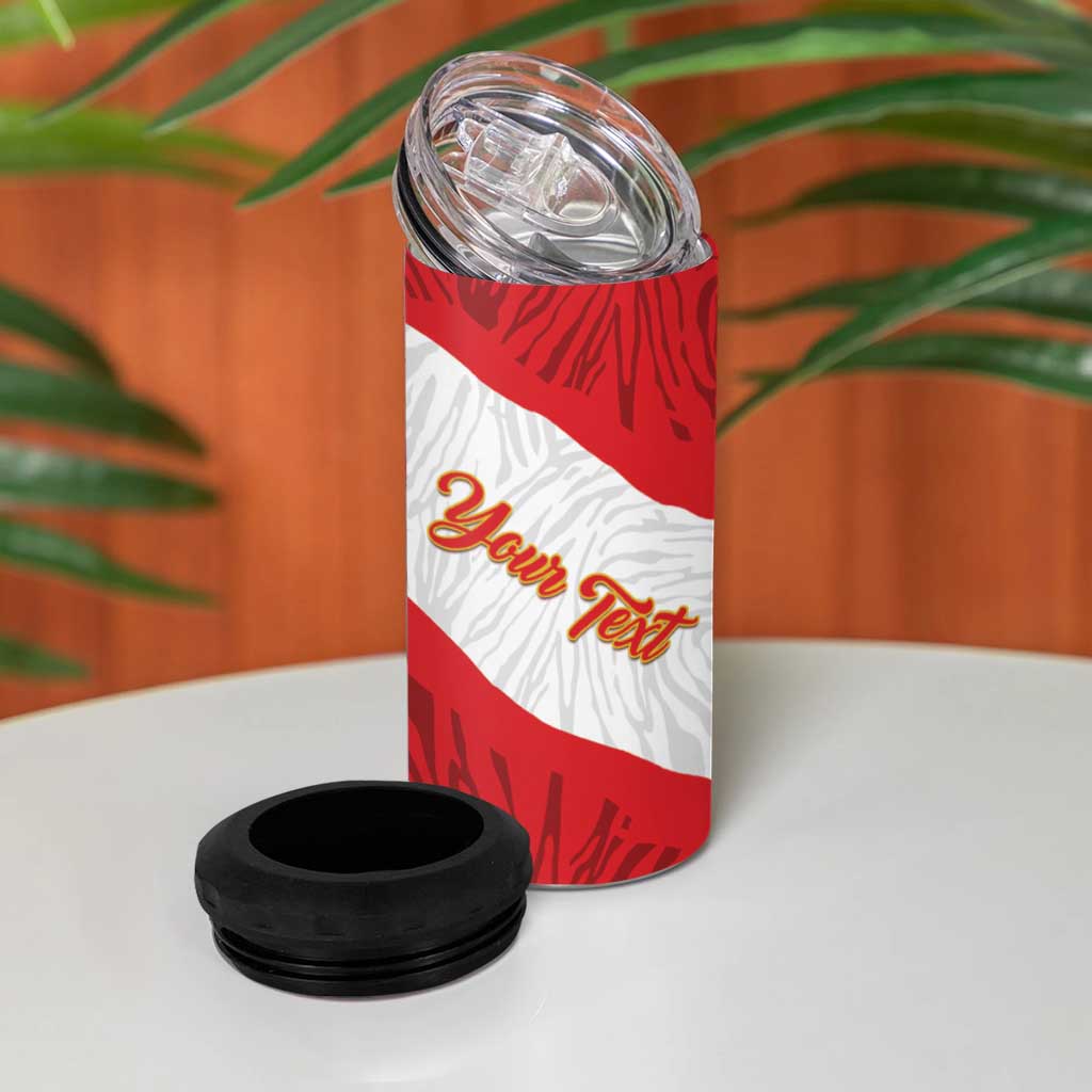 Personalized Peru Inti 4 in 1 Can Cooler Tumbler 1822 Flag Stylized