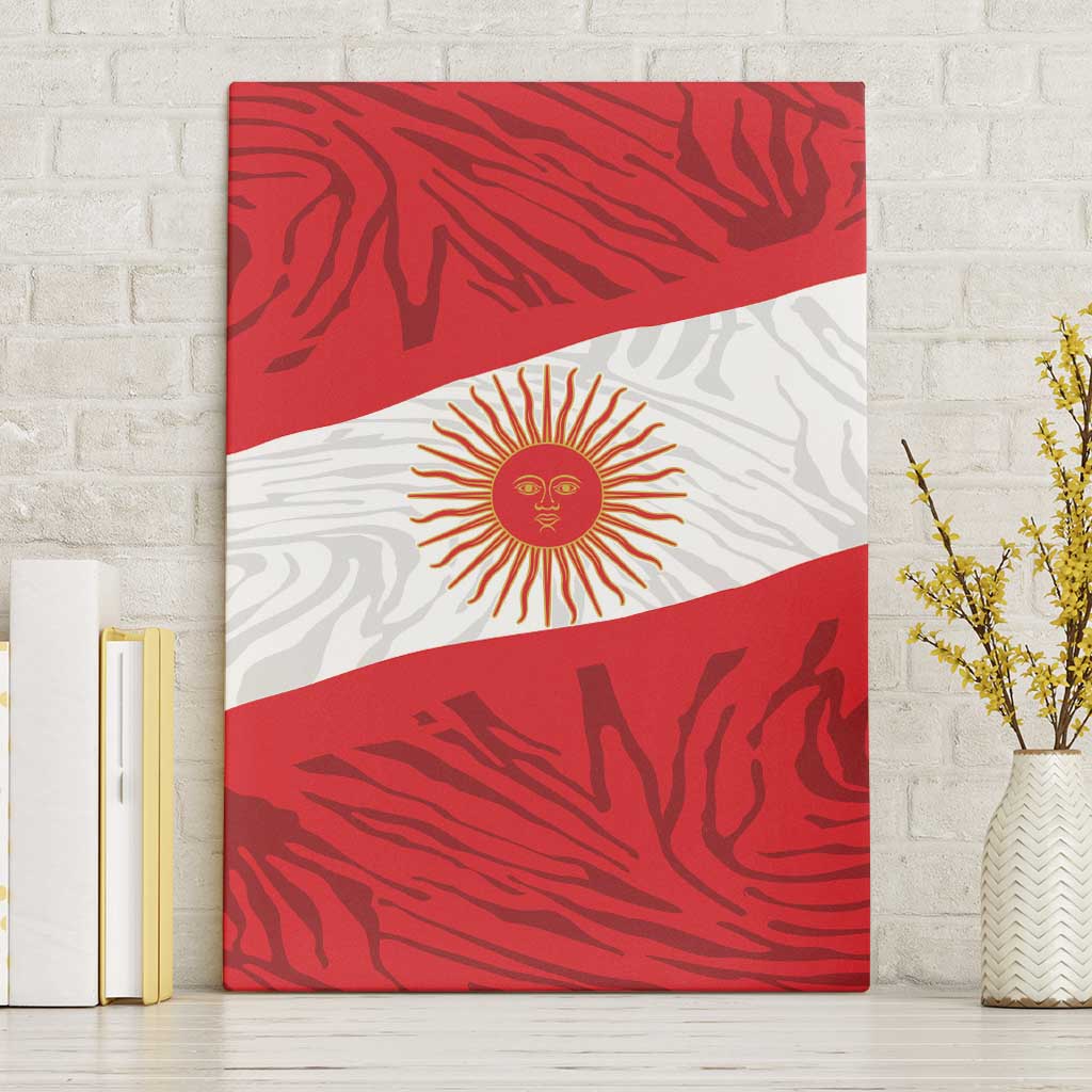 Peru Inti Canvas Wall Art 1822 Flag Stylized