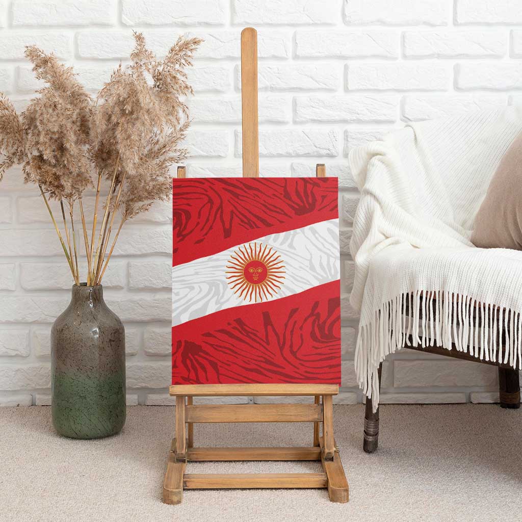Peru Inti Canvas Wall Art 1822 Flag Stylized