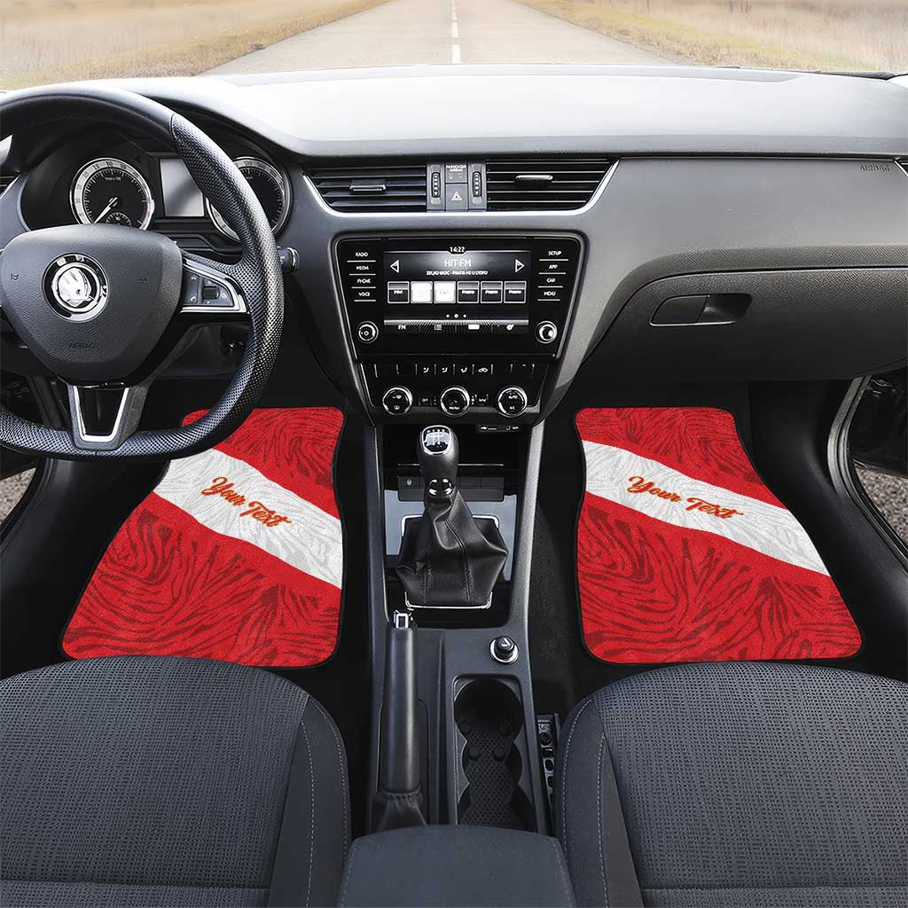 Personalized Peru Inti Car Mats 1822 Flag Stylized
