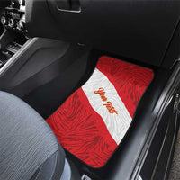 Personalized Peru Inti Car Mats 1822 Flag Stylized