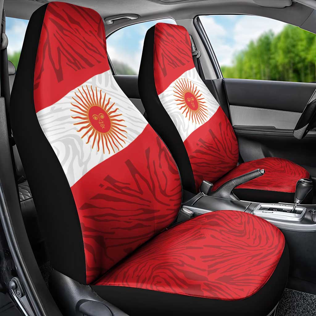 Peru Inti Car Seat Cover 1822 Flag Stylized