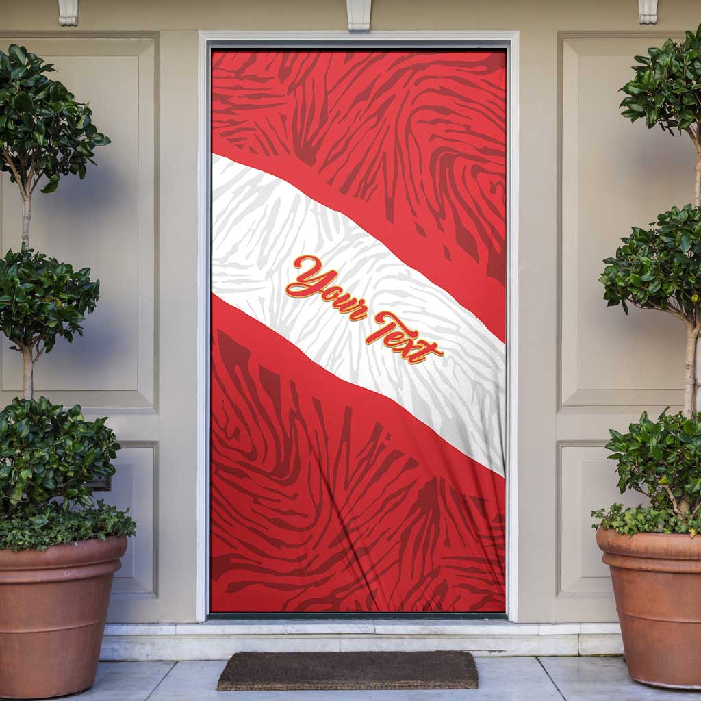 Personalized Peru Inti Door Cover 1822 Flag Stylized