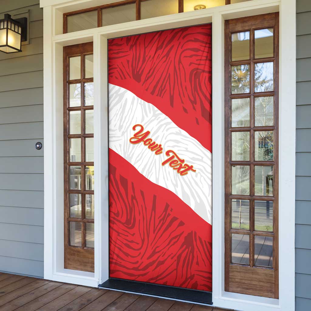 Personalized Peru Inti Door Cover 1822 Flag Stylized