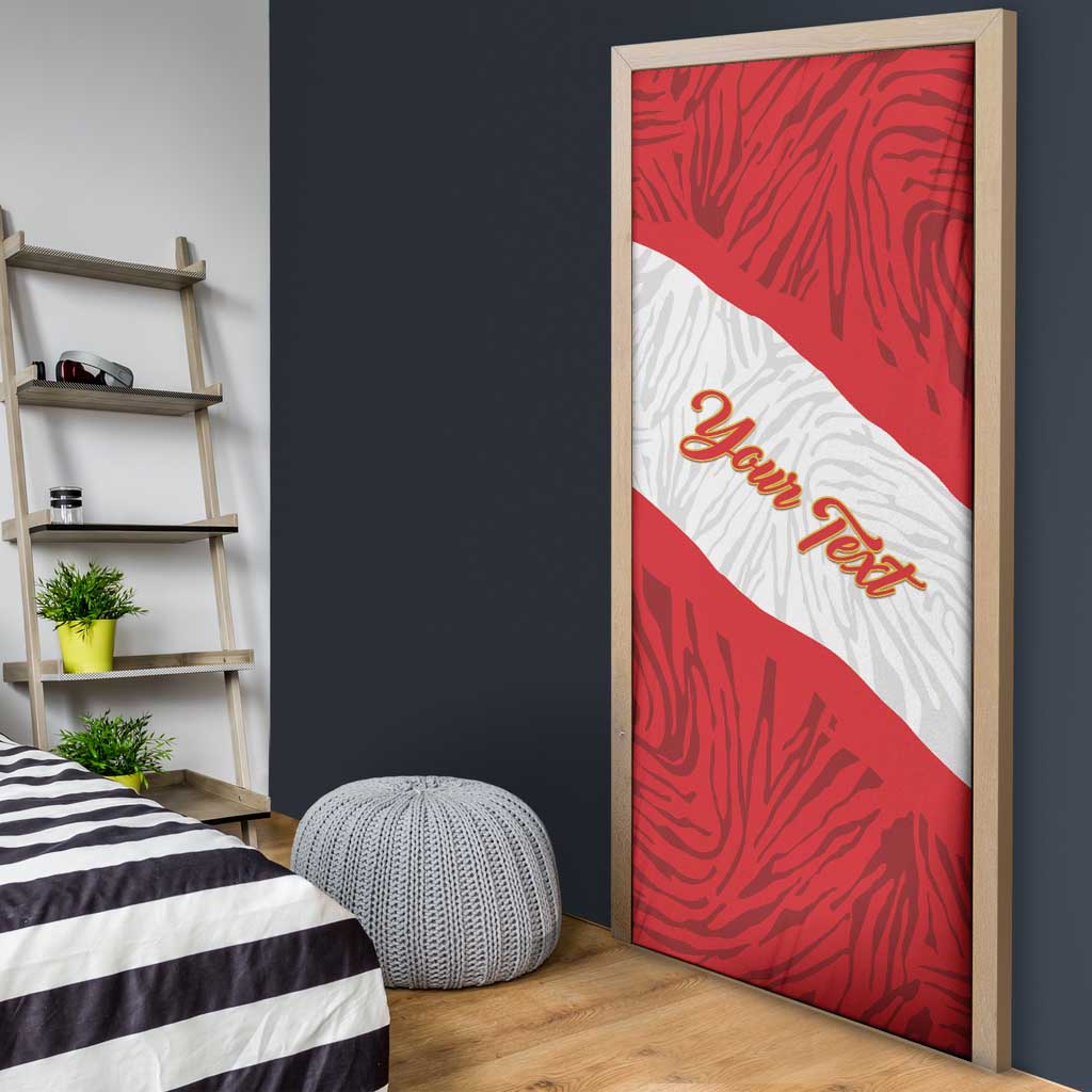 Personalized Peru Inti Door Cover 1822 Flag Stylized