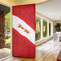 Personalized Peru Inti Door Cover 1822 Flag Stylized