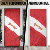 Personalized Peru Inti Door Cover 1822 Flag Stylized