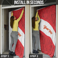 Personalized Peru Inti Door Cover 1822 Flag Stylized